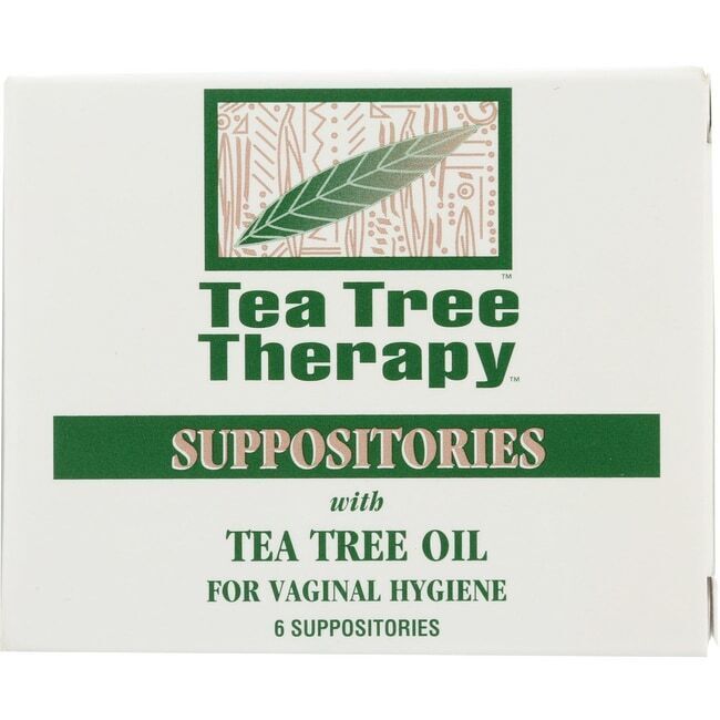 Tea Tree Therapy Vaginal Suppositories with Tea Tree Oil 6 Ct