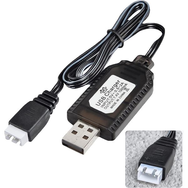 Aliwisdom Universal USB RC Ladegerät Kabel Mit XH-3P Connector Stecker Plug für 2S 7,4V LiPo Akku, Kompatibel RC car/RC-Auto/RC-Boot/RC Flugzeug/RC Drone und andere ferngesteuerte Spielzeuge