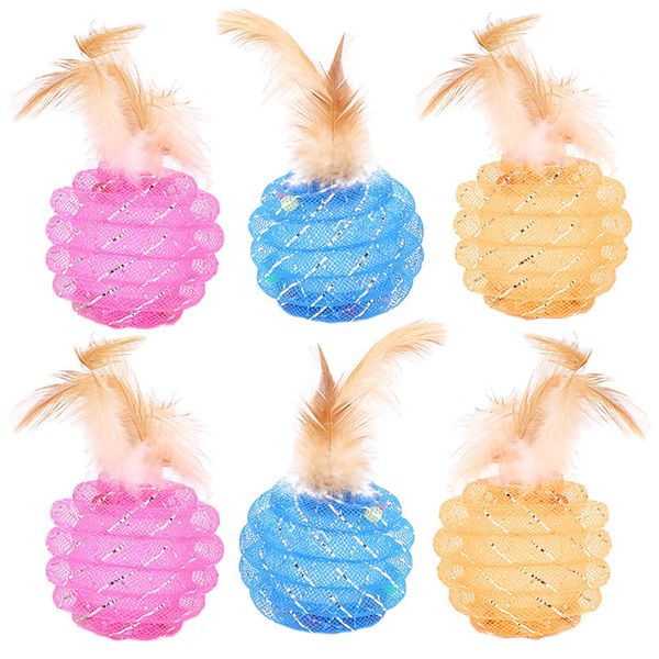 balacoo 6pcs cat Ball Toys cat Toy cat Educational Toys Pineapple Balls pet