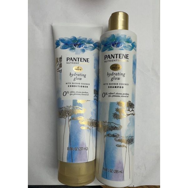 Pantene Nutrient Blends Hydrating Glow Sulfate-Free Shampoo and Conditioner