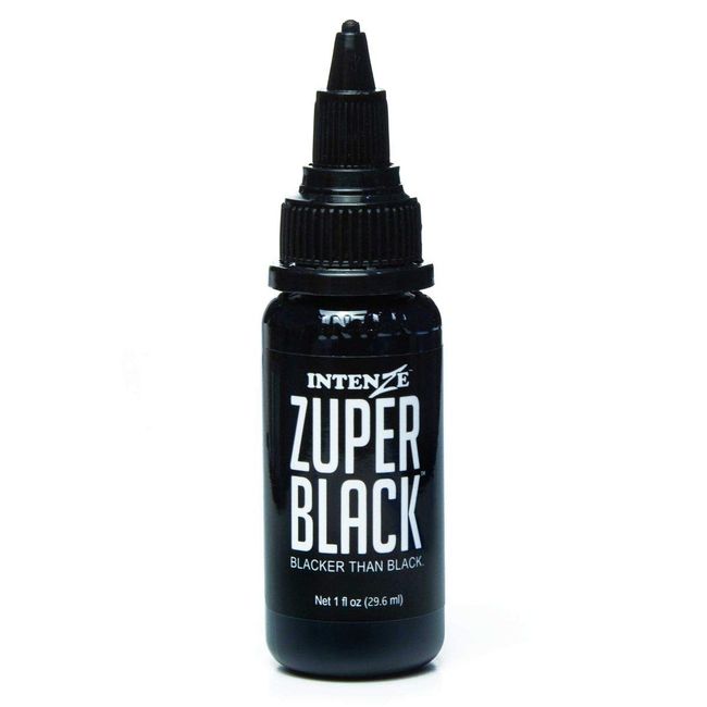 True Black - Intenze Tattoo Ink - 1oz Bottle 