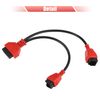 X AUTOHAUX Car Cable Adaptor 12+8 Programming Diagnostics Cable Connector