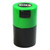 Tightpac America, Inc. Vitavac - 5g to 20 grams Airtight Multi-Use Vacuum Seal Portable Storage Container for Dry Goods, Food, and Herbs - Green Cap & Black Body