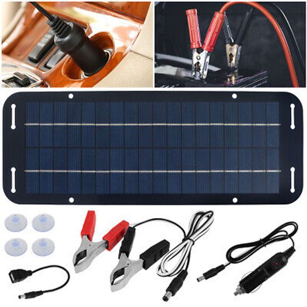 12V Solar Panel Kit IP65 Waterproof Solar Trickle Charger Portable Solar paZrQ