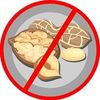 Nuts free - Self adhesive sticker (50mm x 50mm)