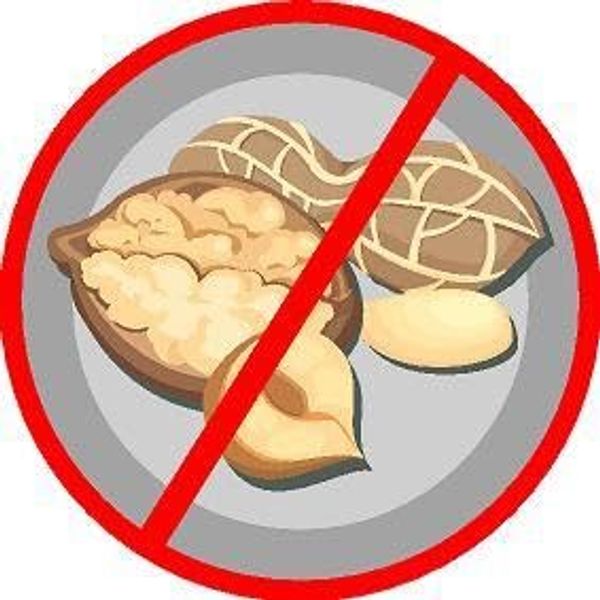 Nuts free - Self adhesive sticker (50mm x 50mm)