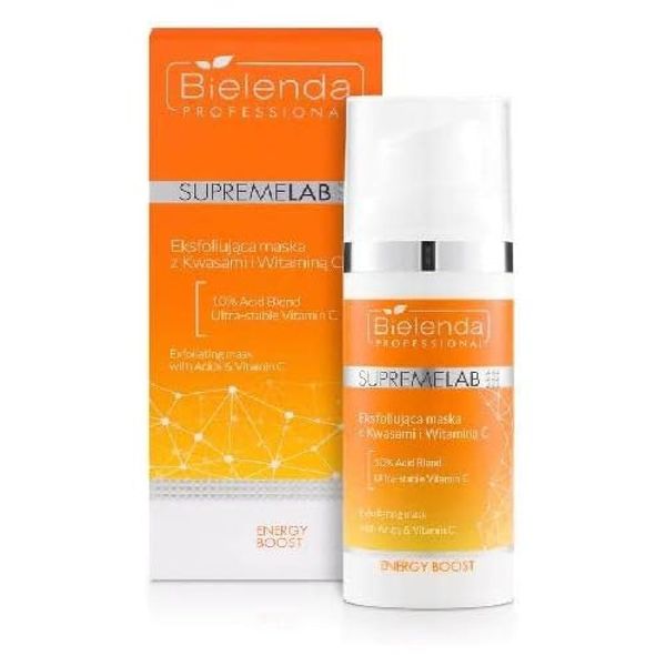 Bielenda Professional Supremelab Energy Boost Peeling-Maske mit Säuren und Vitamin C, 50 g