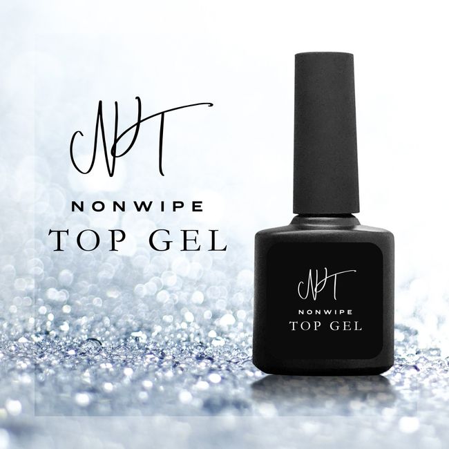 ◆Non-wipe Top Gel 15ml No wiping required Top-grade gloss Top coat Gel Nail Clear Gel [Compatible with Nekoposu]