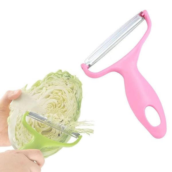 Shredded Cabbage, Slanted Blade, Stainless Steel Peeler (1 Piece), Peeling, Slice, Easy, Multi-Purpose, Cookware, Convenient, Kitchen Goods, Peeler (Purple)