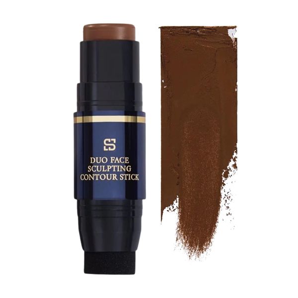 SIIA Cosmetics, Duo Face Sculpting Contour Bronzer Stick, Dual-Use Applicator for Perfect Sculpt & Blend, Natural Finish, 32 Ounce (Cocoa Brown)