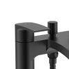 Libra Waterfall Basin Mixer and Bath Mixer Taps with Waste Matte Black