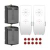 2 Pack Small Size Universal Ceiling Fan Remote Control Kits, 3-in-1 Fan Speed...