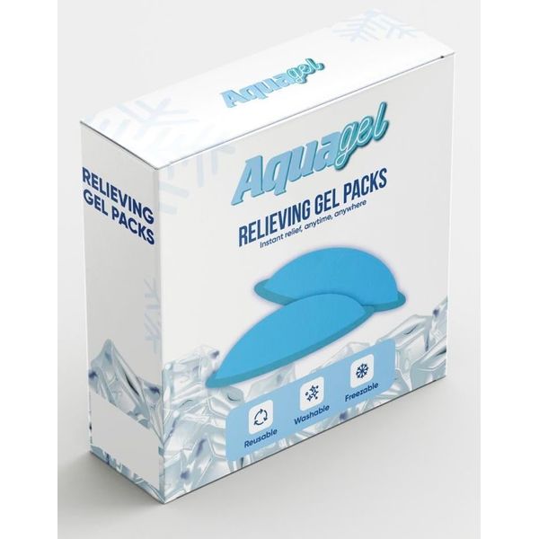 Hemorrhoid Cooling Gel Pack with Aquagel Technology - Discreetly Packaged Relief for Hemorrhoids and Painful Swelling