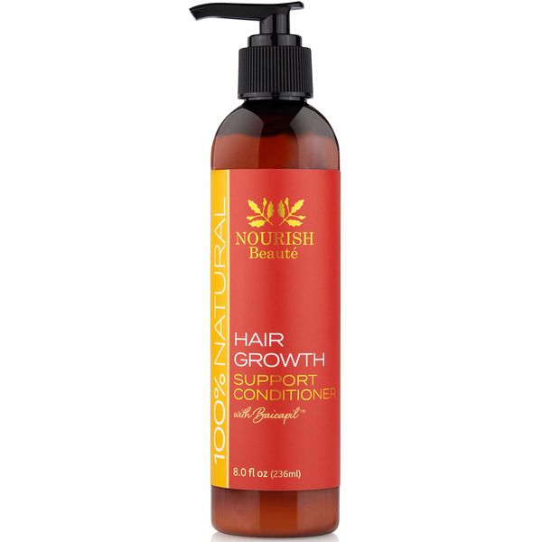 Nourish Beaute Hair Growth Conditioner - All Natural with DHT Blockers, Biotin, Botanicals - All Hair Types, Hair Regrowth & Thickening, Hair Loss Treatment for Men & Women, No Minoxidil or Drugs