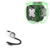 BoxWave Cable Compatible with Huepar S03CG Laser Level - AllCharge miniSync, Retractable, Portable USB Cable - Jet Black
