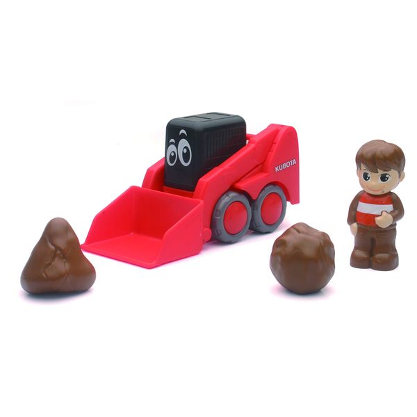 NewRay Kubota Pre-School Lil' Orange Skid Steer Play Set