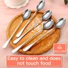 YSAMAX 20 cm Long Handle Latte Spoon Set of 6 Stainless Steel Spoon for Latte, Ice Cream, Sundae, Coffee Spoons Ideal for Home, Kitchen, Restaurant, Mixing, Luxurious Elegant Look, Ideal for Stirring