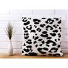 Warren Reed - Designer Black Leopard Print Cushions 60cm x 60cm