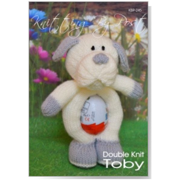 Knitting by Post Knitting Pattern Toby The Chocolate Egg Dog from
