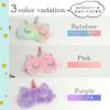 Helllabow Eye Mask, Cute, Character, Sleep, Colorful, Fluffy, Animal, Kids, Soft, Plush Toy, Good Sleep, Sleep Goods, Nap, Lightweight, Travel (Pink)