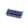 KD By AxLabs 6-String Hardtail Bridge - 3-Screw Mount - Burnt Chrome