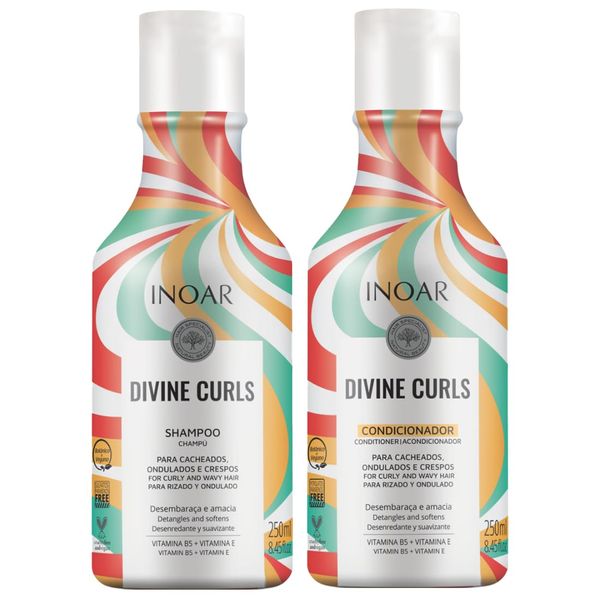 Shampoo and Conditioner - Duo Divine Curls Hair Care Set - Curly Hair Products -