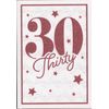 Happy 30th 30 Birthday Card for Her - Glitter