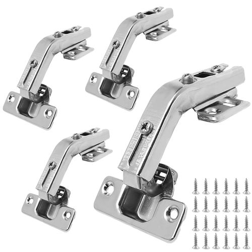 Zorfeter 2 Pack 1 Pairs Kitchen Cabinet Hinges 135 Degree, Lazy Susan Corner Cabinet Door Hinges for Folded Door, Compatible with Full Overlay Face Frame Cabinets