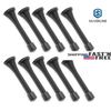 10 Pack  Black Door Spring Stopper with Bumper Rubber Tip Stopper