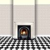 MyTinyWorld Dolls House Miniature Classic Beige Furled Leaf Wallpaper