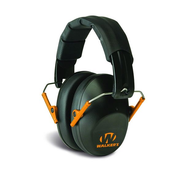 Walker's Passive Folding Muff, Black and Orange