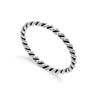 Sterling Silver 2mm Stacking Twisted Rope Ring Size U (I - U Available)