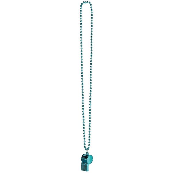 WHISTLE ON CHAIN TURQ (12/576)