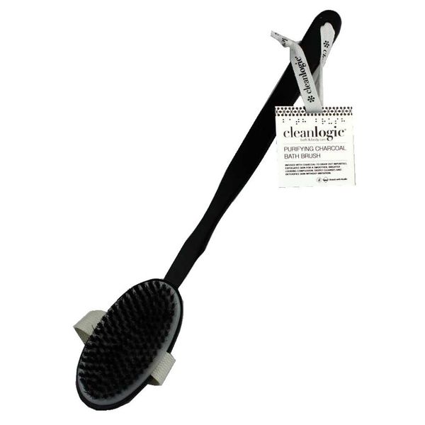 Clean Logic Purifying Charcoal Bath Brush (2 Pack)
