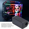 G1/4" Inline PC Water Cooling Flow Meter, Temperature/Flow/Speed OLED Display Digital Coolant Flow Indicator with Alarm for Desktop PC Water Cooler System