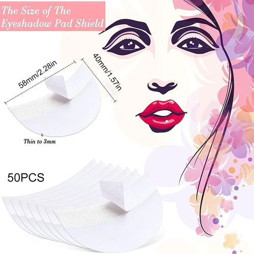 50 Pezzi Monouso Patch Ombretto Sticker Patch Ombretto Occhi Extension Ciglia Ombretto Sticker Protettivo Pad per Prevenire le Eyelash Extensions Tinteggiatura, Residui