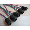 (5) T10 Rubber Socket Holder Instrument Gauge Light 1/2" 12.7mm Diameter #M70A