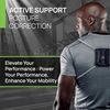PRIMEKINETIX PostureMedic Dynamic Posture Brace for Neck and Back Support -For Enhanced Shoulder Alignment, Posture Improvement & Stretching-L(Silver)