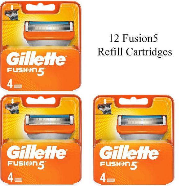 Gillette Fusion 5 Razor Blade Refills, 12 Cartridges