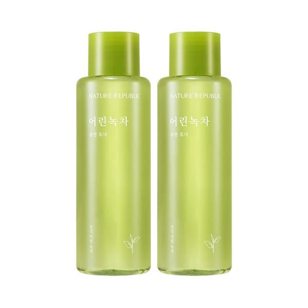 (1+1) Young Green Tea Mild Toner Nature Republic