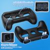 Kinwin Grips for Nintendo Switch 2/ Switch 1/Switch OLED for Joy-Con, Anti-Slip Controller Handle Kit, Holder Accessories for JoyCon 2 Controller, 2 Pack (Black)