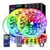 100ft Led Strip Lights RGB Music Sync Color Changing 100ft, Multicolor Leeleberd