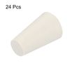 uxcell Rubber Taper Plug 8mm-13mm Solid Test Tube Stopper for Lab Home White 24pcs