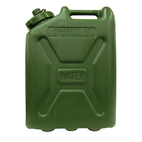 Ability One 5 Gallon Plastic Water Jugs - Forest Green