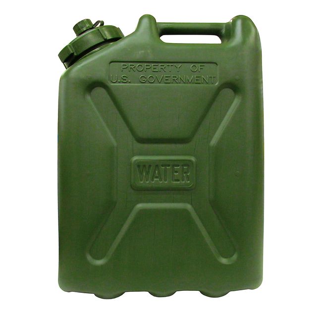 Ability One 5 Gallon Plastic Water Jugs - Forest Green