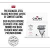 CREMO - Barber Grade Razor Blades for Men | 4 Refills, Silver