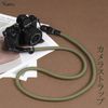 [Yullmu] Camera Strap Camera Neck Strap Anchor Design with Triangle Ring 3 Layer SLR Camera Climbing Rope Green