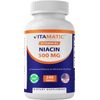 Vitamatic Niacin (Vitamin B3) 500mg, Sustained Release - 240 Tablets
