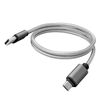 BoxWave Cable Compatible with Vankyo MatrixPad Z4 Pro - Micro USB DuraCable, Braided Micro USB Charging Cable - Space Grey