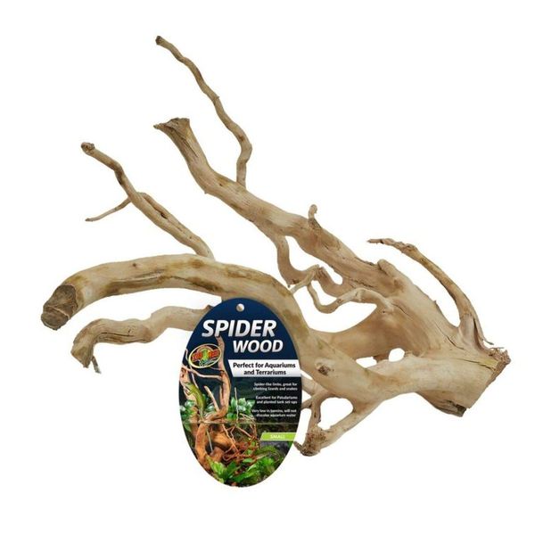 Zoo Med Spider Wood, Small, Perfect for Aquariums and Terrariums, 690857, Small/8-12 Inch